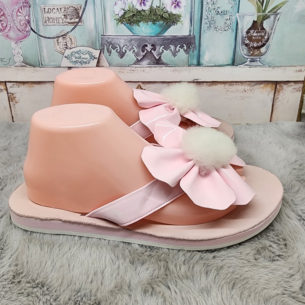 UGG flower flip flops